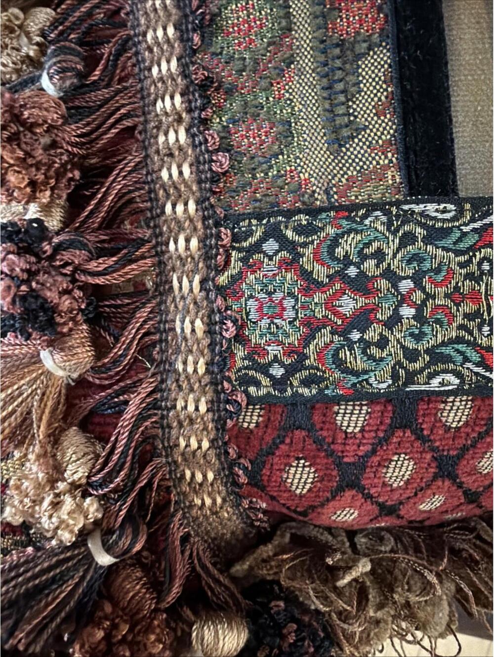VTG Retablo Saint Joseph & Jesus Decorative Pillow Ornate Christian Unique - Picture 6 of 8